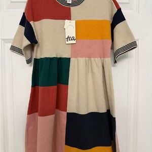 Tea Collection Color Block Sweater Dress